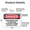 Signmission Explosive Gas No Smoking or Open Flames Within 20 Feet Danger Sign, Plastic, 18in x 12in, 2PK OS-2PACK-DS-P-1218-L-19349 - alternate 8